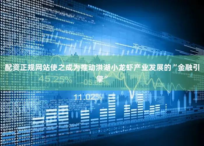 配资正规网站使之成为推动洪湖小龙虾产业发展的“金融引擎”