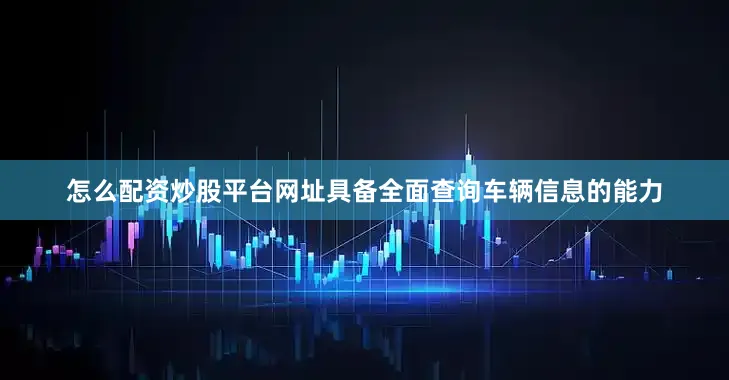 怎么配资炒股平台网址具备全面查询车辆信息的能力